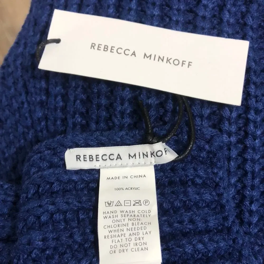 Rebecca Minkoff Traveling Rib Scarf Night NWT